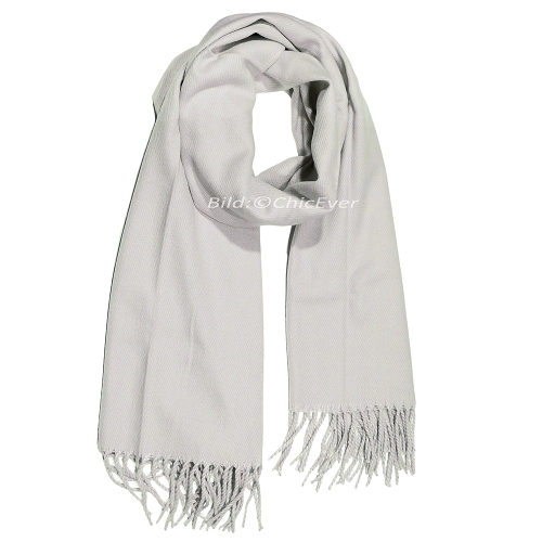 Eleganter Schal Wolle XL in beige, Cashmere Imitation, 70x200cm, 048 - zum Schließen ins Bild klicken